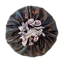 AUTUMN BASICS MIDNIGHT MIST RUFFLE BONNET